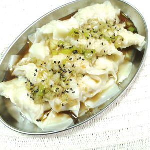 M＊Pの作ってみた!投稿(［ネギだくワンタン］10分でできる！ズボラ料理！家族爆食い)