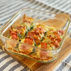 チーズがとろ～り！ズッキーニとベーコンのカリとろ焼き