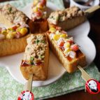 子どももパパも大満足！厚揚げのオコ串焼き