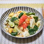 野菜が美味しい「トマトと玉子の野菜炒め」