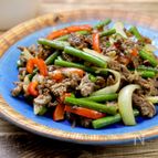 ご飯がすすむ！！『牛肉とにんにくの芽のオイスター炒め』