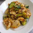 きゅうりと鶏むね肉のクミンレモンバター
