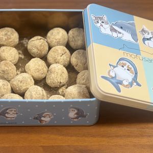 こむぎの作ってみた!投稿(洗い物ゼロ！米粉の黒蜜きな粉スノーボール風クッキー)