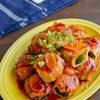 豚巻きズッキーニと新生姜の旨ぽん焼き