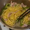 【ワンパンで作れる】春カルボの工程4