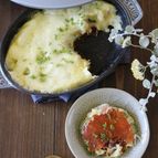 お鍋で簡単こんがり♪さかさまクリームポテトグラタン。