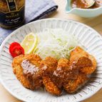 マスタード味噌ソースのひと口かつ