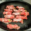 【アスパラガスとスナップエンドウの肉巻き・えのきダレ】無水煮の工程2