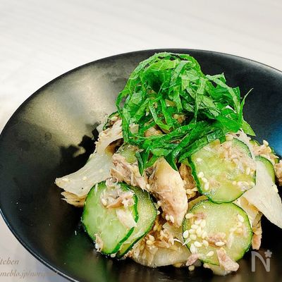【簡単】止まらないウマさ‼︎【さば缶と大根のポン酢和え】