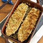 トースターで焼くだけ♪なすのガーリックパン粉焼き