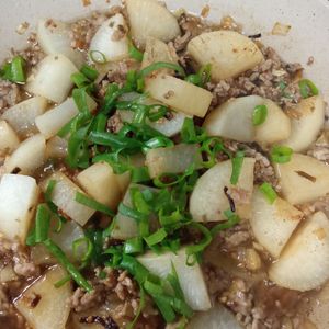 鶏皮坊主の作ってみた!投稿(塩昆布で絶品《和風～な♡麻婆大根》)