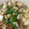 鶏皮坊主の作ってみた!投稿(塩昆布で絶品《和風~な♡麻婆大根》)