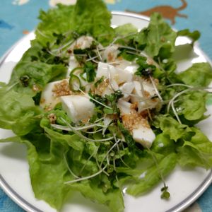 コスモスの作ってみた!投稿(お箸が止まらない！豆腐とレタスの無限サラダ)