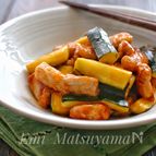 ＊豚肉とズッキーニの揚げない酢豚風＊