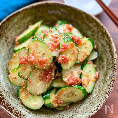 ☆ぽりぽり!さっぱりきゅうりの梅肉生姜和え☆5分レシピ