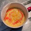 【レンジ2分】カップでお手軽!「カニカマチーズ茶碗蒸し」の工程2
