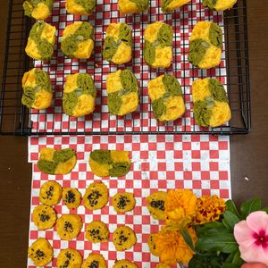 そら・ゆずの作ってみた!投稿(【南瓜の米粉ソフトクッキー】しっとり食感♬皮も無駄なく活用☆)