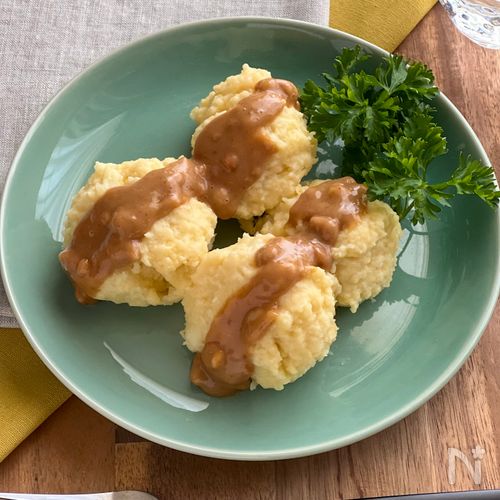 ふわシュワ食感♪はんぺんで作るインドネシア風蒸しシオマイ