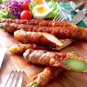アスパラのうま味が溢れる‼︎照り照り牛肉巻き