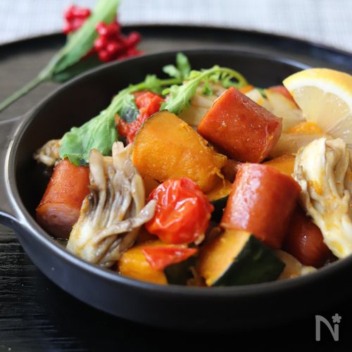 シンプルが美味しい【ジョンソンヴィルのお煮しめ風オイル煮】