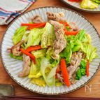 ご飯がススム塩ダレ野菜炒め【少ないお肉で満足♪野菜たっぷり】
