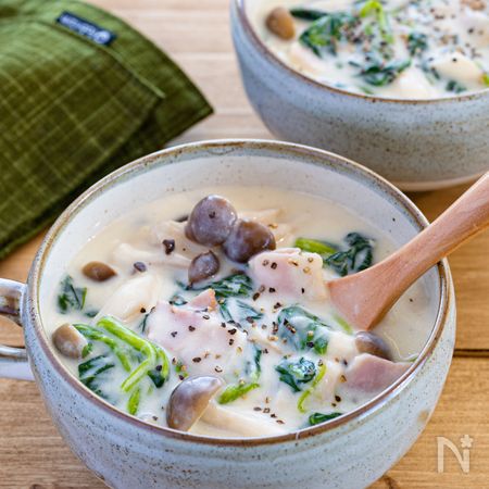 キノコたっぷり ほうれん草のポタージュ By あーちゃん レシピサイト Nadia ナディア プロの料理家のおいしいレシピ