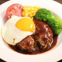 簡単!オーブンチーズハンバーグ