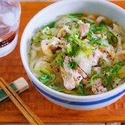 ゴマ油香る♡『鶏ネギうま塩うどん』