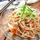 味わい深さと食感自慢【デリ風：ごぼうサラダささみ入り】