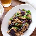 【ごはんが進むおかず】《下味調理》なすとピーマンの甘味噌炒め