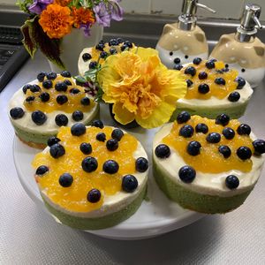 そら・ゆずの作ってみた!投稿(オレンジと抹茶のムースケーキ)