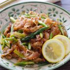 【アスパラと豚ばらのおかかレモン醤油】さっぱり風味もイイ！