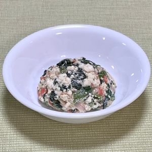 キャピタンの作ってみた!投稿(ほうれん草とカニかまのごまマヨ白和え【#簡単 #作り置き】)