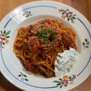 くろすけの作ってみた!投稿(【ボロネーゼ風♡ひき肉のトマトパスタ】ワンパン&包丁不要♡)