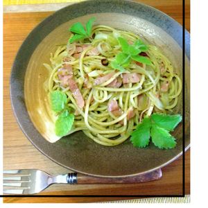 チョロリスの作ってみた!投稿(ジェノベーゼパスタ)