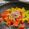 バジルのおいしい余韻♪パプリカとツナのホットサラダの工程4