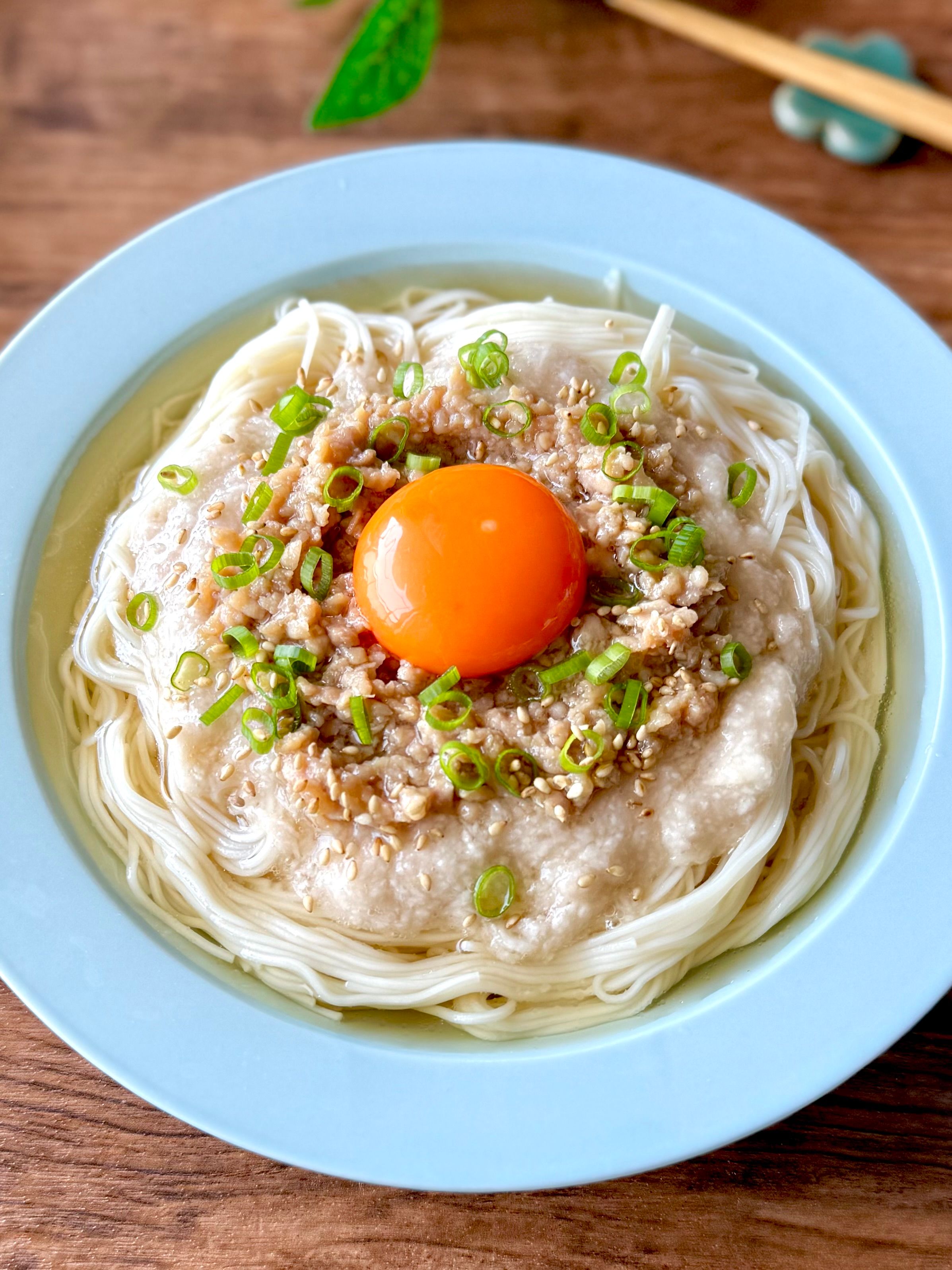 10分で完成！ぶっかけ【とろろ鶏そぼろそうめん】 | レシピサイトNadia