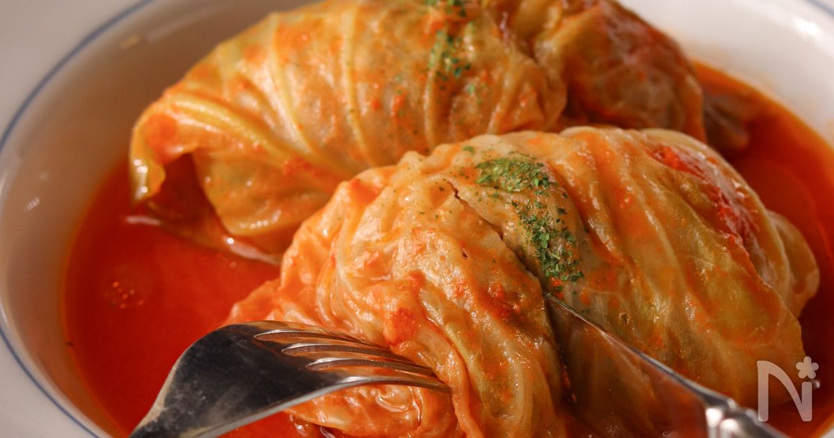 【コクうま！】ロールキャベツのトマトクリーム煮