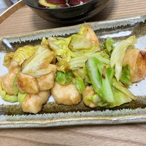 Natsukoの作ってみた!投稿(春キャベツとささみの味噌バター炒め)