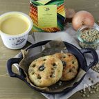 野菜をMOTTO♡フライパンで作る♪レンズ豆入りフォカッチャ