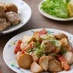 里芋とベーコンのにんにくバターしょうゆ炒め
