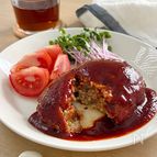 箸で切れるほどやわらかい🤤『肉汁たっぷりハンバーグ』
