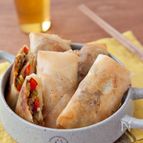 夏野菜のスパイシー春巻き