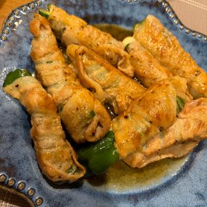 きりみちゃんの作ってみた!投稿(【ピーマンの肉巻きチーズ】パリッと♪焼肉のたれで簡単！)