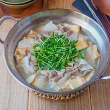 10分!〆はラーメン\ひらひら大根の本鶏だし柚子胡椒鍋/