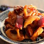 蓮根とさつまいもの甘辛煮
【#照り照り#お弁当のおかず】