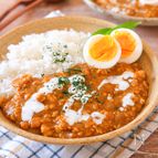 【バタチキキーマ】いつものルウで！煮込まず作れて簡単♡