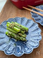トースターで簡単✨アスパラバジルレモンのチーズグリル
