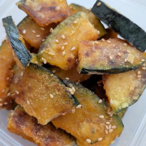 Reonの作ってみた!投稿(【かぼちゃの甘辛ごま照り焼き】かぼちゃが甘〜い♡ごま風味♬︎)