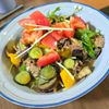 zabuの作ってみた!投稿(【そうめん】焼肉のたれで!夏野菜と牛肉の照りマヨそうめん)